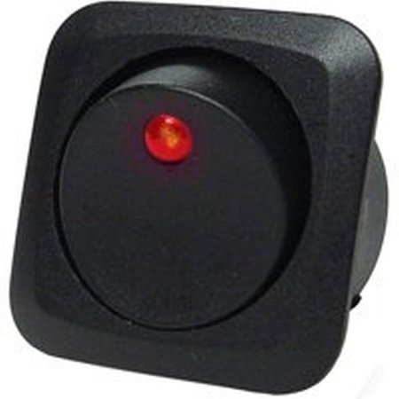 CALTERM Switch Rocker Red Rnd Led 25A 40600